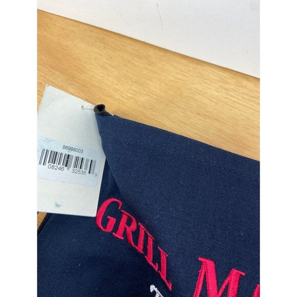C&F Home Grill Master Navy Blue Canvas Apron One size fits most - Picture 3 of 4